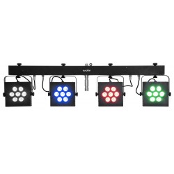 EUROLITE LED KLS-3002 Next Compact Light Set compatto fari PAR LED RGBAW/UV con telecomando