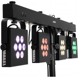 42109895 EUROLITE LED KLS-3002 Next Compact Light Set compatto fari PAR LED RGBAW/UV con telecomando
