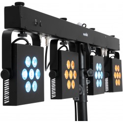EUROLITE LED KLS-3002 Next Compact Light Set compatto fari PAR LED RGBAW/UV con telecomando