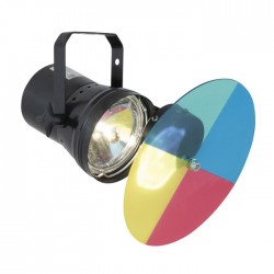 Faretto PAR-36 con ruota colori e lampada inclusa 30W 6.3v faro per sfera specchiata palla KaotikaStore