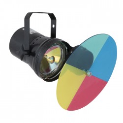 Faretto PAR-36 con ruota colori e lampada inclusa 30W 6.3v faro per sfera specchiata palla KaotikaStore