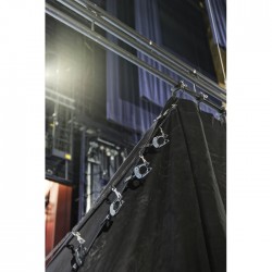 Showgear GripponTube Curtain clamp  gancio clip rapida supporto per tende da palco KaotikaStore