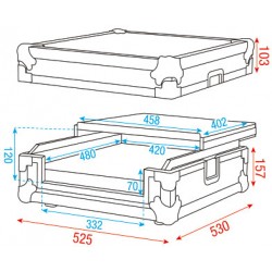 Dap Audio Flightcase per trasporto consolle virtuale e porta PC D7467 KaotikaStore EAN 8717748301871