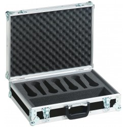 30109900 Roadinger Flightcase 7 microfoni e cavi a mano custodia porta microfono KaotikaStore 4026397136609