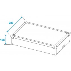 Roadinger Flightcase per mixer 19" 483mm 4HE centraline effetti Mixer Case Pro MCA-19 4U bk KaotikaStore 30111570 4026397184952