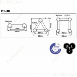 Milos Pro-30 Square Truss Circle Truss circolare GQ30 4 m diametro americana supporto luci traliccio palco live kaotikastore