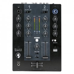 DAP CORE Scratch Mixer da DJ a 2 canali con quattro ingressi di linea, ingresso microfono modulo riproduzione Bluetooth