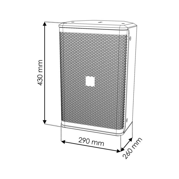 Dap Xi-8 Diffusore passivo da installazione da 8" colore nero cassa passiva 250W RMS KaotikaStore D3544