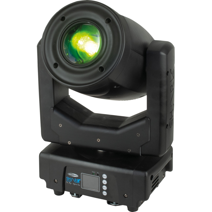 Showtec Shark - The Meg - Hybrid One Testa mobile LED ibrida da 160 W compatta zoom motorizzato per discoteca KAOTIKASTORE