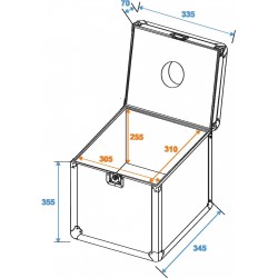 ROADINGER Flightcase per trasporto sfera specchiata 30cm  KaotikaStore 31000429