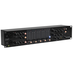 DAP IMIX-6.2 mixer BT da installazione a 7 canali 2U - 2 zone mixer 19 pollici Ideale per pub e bar karaoke
