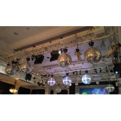 Jb Systems Sfera specchiata diametro Ø 40 cm escluso motore specchi vetro effetto discoteca mirror ball palla KaotikaStore