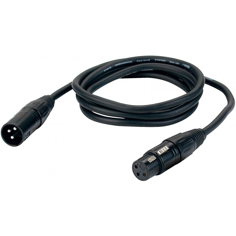 DAP Audio FL01 Cavo XLR 3 poli varie misure segnale audio microfono bal. XLR/M 3P to XLR/F 3P microfonico KaotikaStore