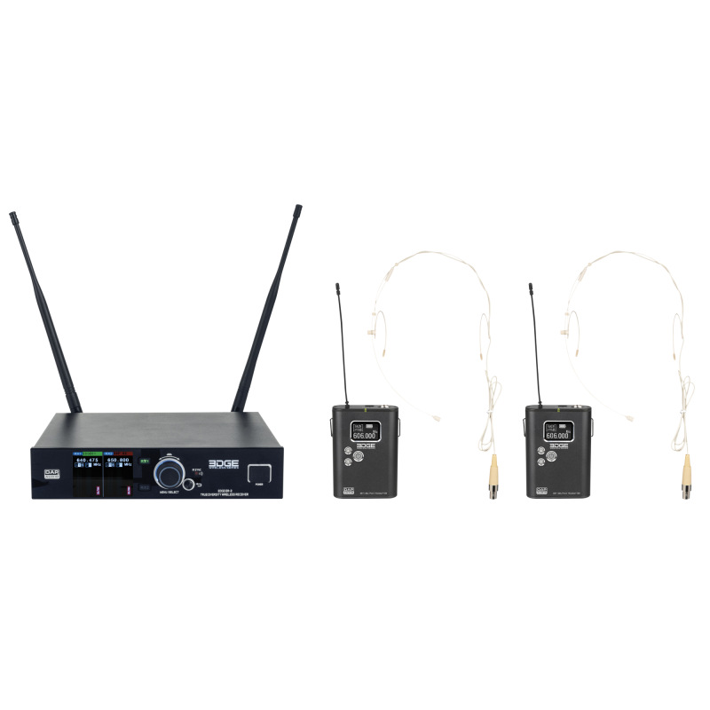 D1480B DAP EDGE EBS-2 Set doppio beltpack wireless - 610-670 MHz sistema microfonico wireless microfono KaotikaStore