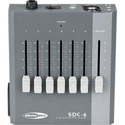 50723 Showtec SDC-6 DMX controller semplificato fino 6 canali per settaggio fari ed effetti luce KaotikaStore