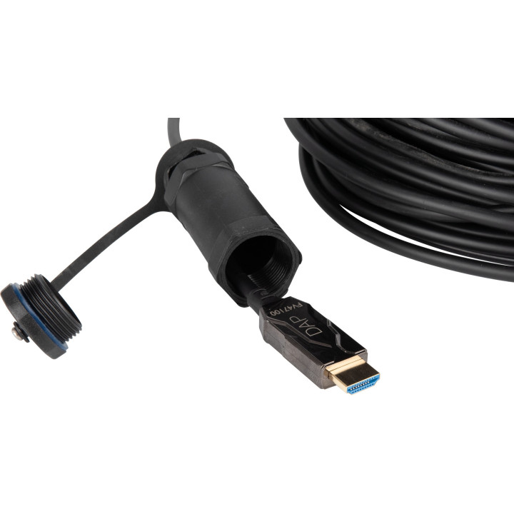 FV47100 DAP Cavo in fibra ottica HDMI 2.1 AOC 8K armato 100 m placcato oro KaotikaStore