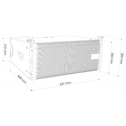 D3900 Odin Audiosystems by Dap Audio ODIN T-8A line satellite attivo array series  800W 129 dB SPL KaotikaStore 8717748384737