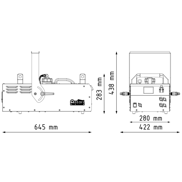 60749 Antari M-12  Macchina del fumo da palcoscenico a doppia emissione da 2000 W KaotikaStore