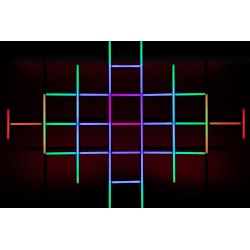 42236 Showtec Set Octostrip FLEX 1 m 8 x 27 W + controller effetto led decorativo locali pub eventi discoteca KaotikaStore